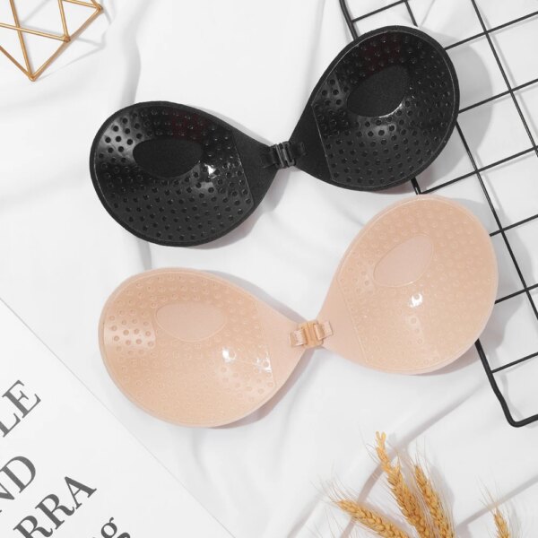 Soutien gorge push-up pour femme, lingerie sexy, invisible, autoadhésif, en silicone