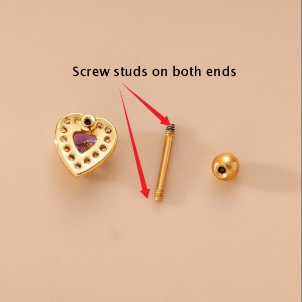 29046-186f6e.jpg Mini boucle d'oreille femme Piercing en acier inoxydable 316, 1 pièce, en Zircon, pour femmes, Helix Tragus