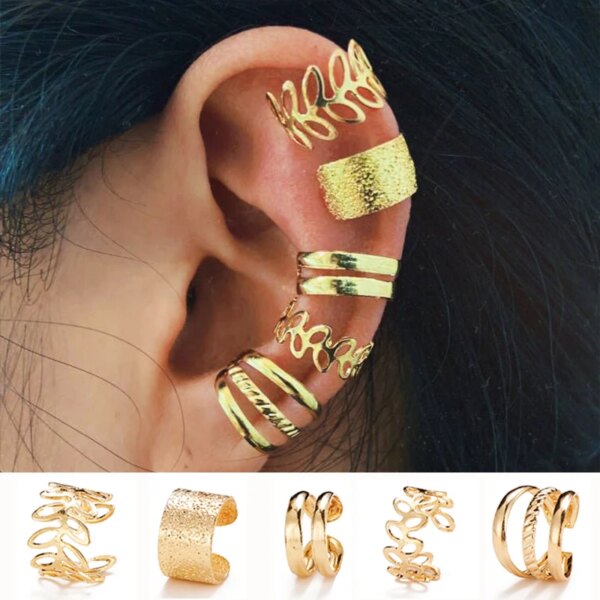 boucle d'oreille femme Ensemble de boucles d'oreilles en forme de feuilles pour femmes