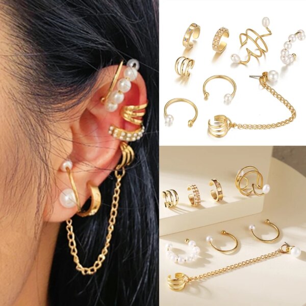 boucle d'oreille femme Ensemble de boucles d'oreilles en forme de feuilles pour femmes