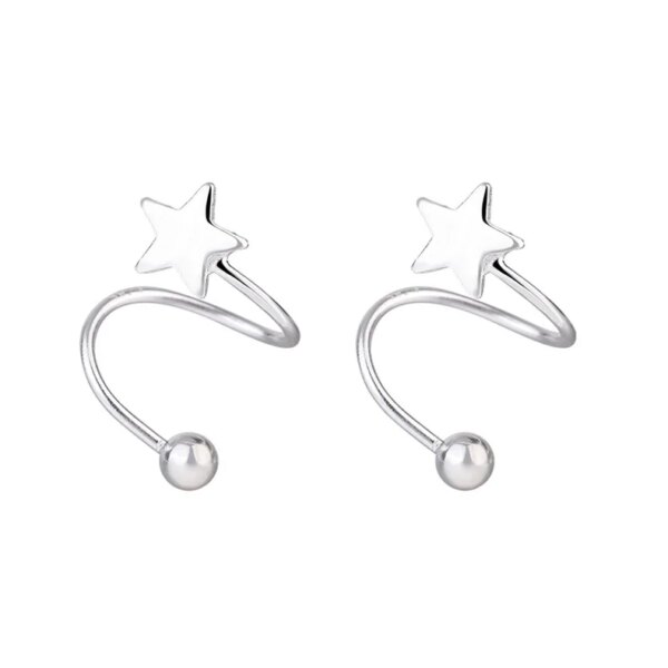 boucle d'oreille femme Anneau à lèvres torsadé en spirale en acier inoxydable, Piercing de langue, cœur