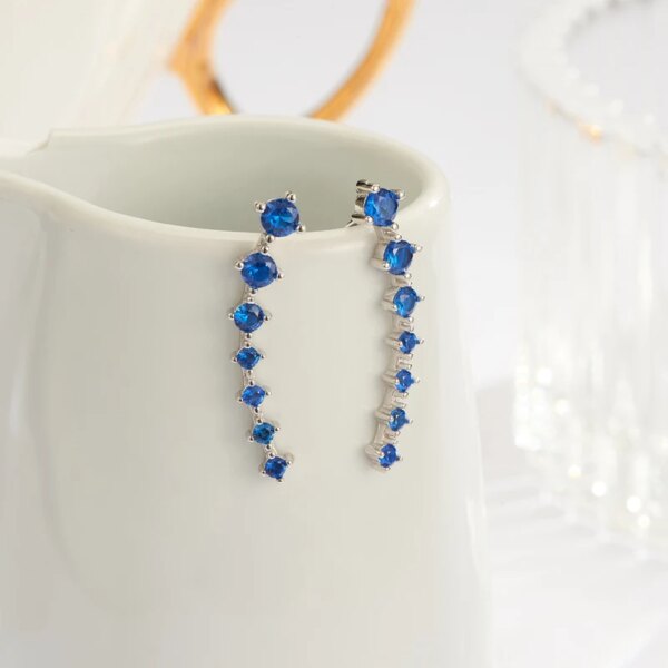 boucle d'oreille femme zircon 925, argent fin, pour femme, haute qualité, super brillant, en ligne