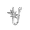boucle d'oreille femme anneau de nez en cuivre Zircon sans perçage, cœur, étoile, couronne, Clip sur le nez
