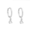 boucle d'oreille femme 2 pièces petites boucles d'oreilles Huggies en acier inoxydable pour femmes