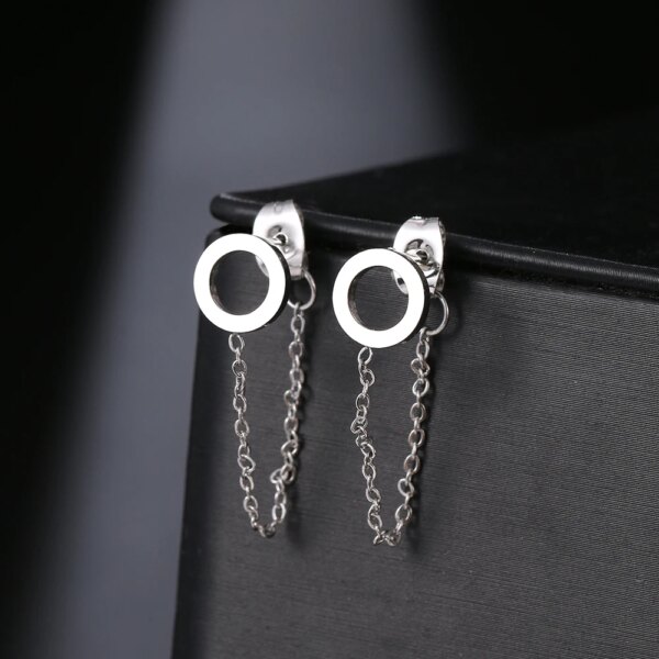 boucle d'oreille femme en acier inoxydable pour femmes, bijoux à la mode