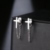 boucle d'oreille femme en acier inoxydable pour femmes, bijoux à la mode