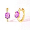 boucle d'oreille femme ensemble de boucles d'oreilles en or pour femmes, boucles d'oreilles en Zircon coloré