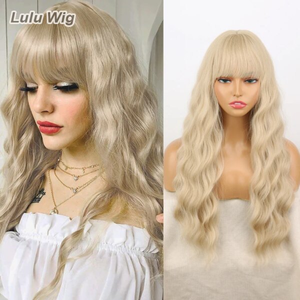 2960-392a82.jpg Perruque synthétique longue lisse rouge vin avec frange