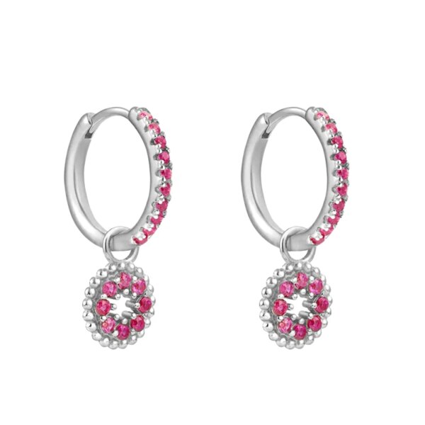 boucle d'oreille femme ensemble de boucles d'oreilles en or pour femmes, boucles d'oreilles en Zircon coloré