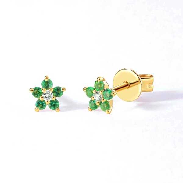 boucle d'oreille femme ensemble de boucles d'oreilles en or pour femmes, boucles d'oreilles en Zircon coloré