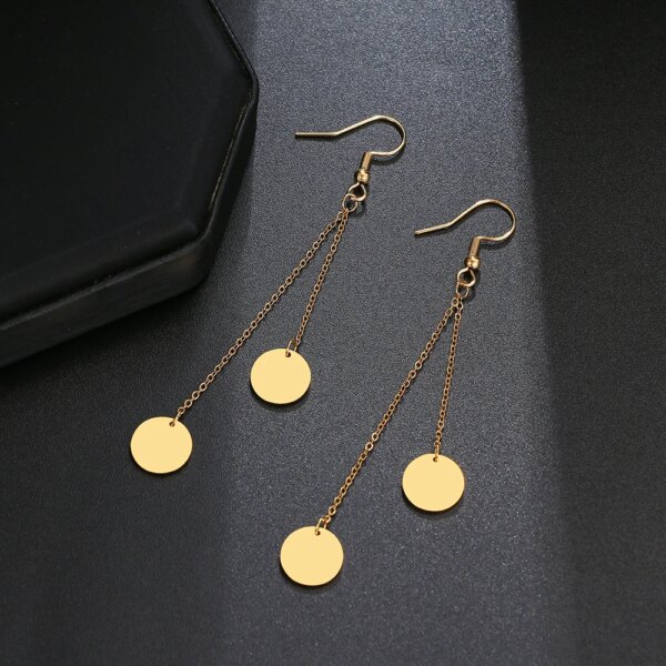 29731-b540b5.jpg boucle d'oreille femme en acier inoxydable pour femmes, bijoux avec pendentif en forme d'étoile, de lune, de cœur