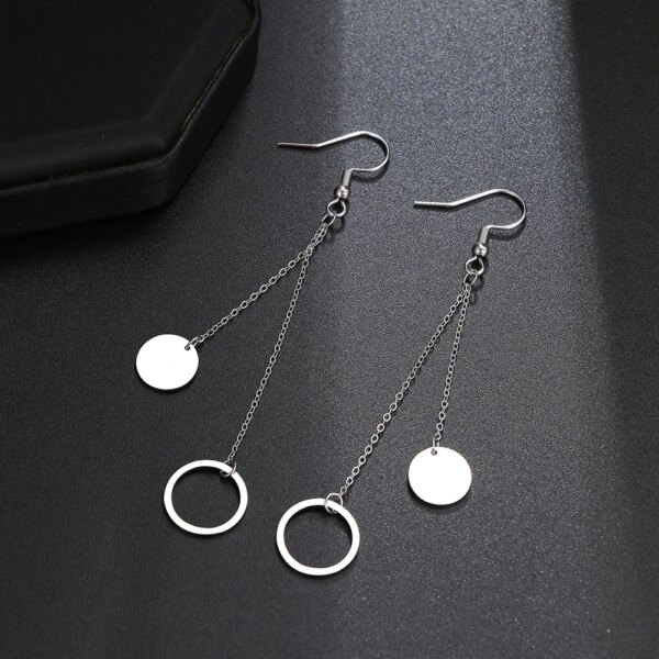 29732-bce2c8.jpg boucle d'oreille femme en acier inoxydable pour femmes, bijoux avec pendentif en forme d'étoile, de lune, de cœur