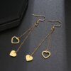 boucle d'oreille femme en acier inoxydable pour femmes, bijoux avec pendentif en forme d'étoile, de lune, de cœur