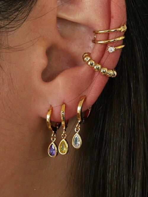 boucle d'oreille femme en acier inoxydable pour femmes, nouveau Design, petite goutte d'eau