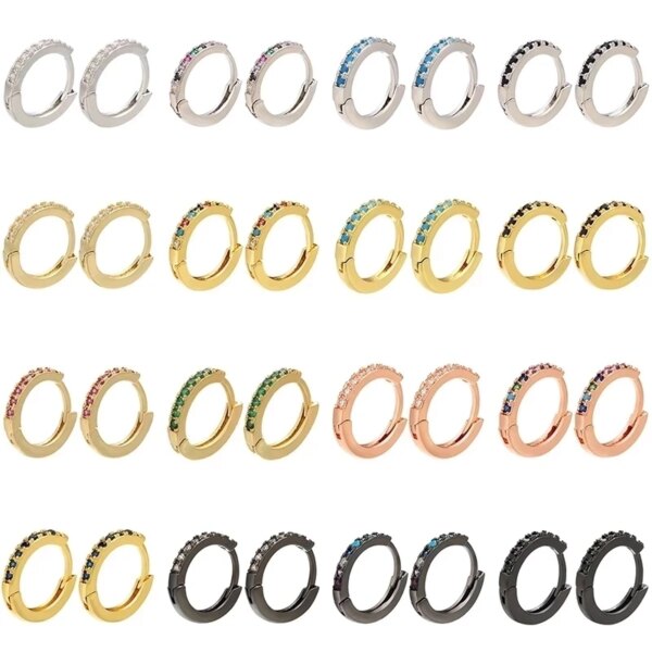 boucle d'oreille femme 13x14mm, une paire de boucles d'oreilles en cristal pour femmes, bijoux DIY, petites boucles d'oreilles