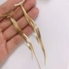 boucle d'oreille femme Vintage en Arc brillant pour femmes, bijoux de luxe suspendus