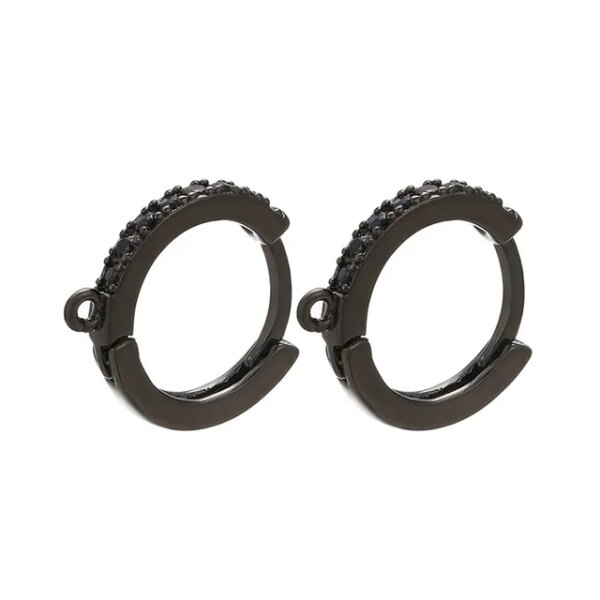 boucle d'oreille femme 13x14mm, une paire de boucles d'oreilles en cristal pour femmes, bijoux DIY, petites boucles d'oreilles