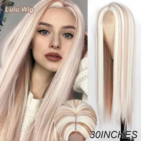 3005-212e69.jpg Perruque synthétique longue lisse rouge vin avec frange