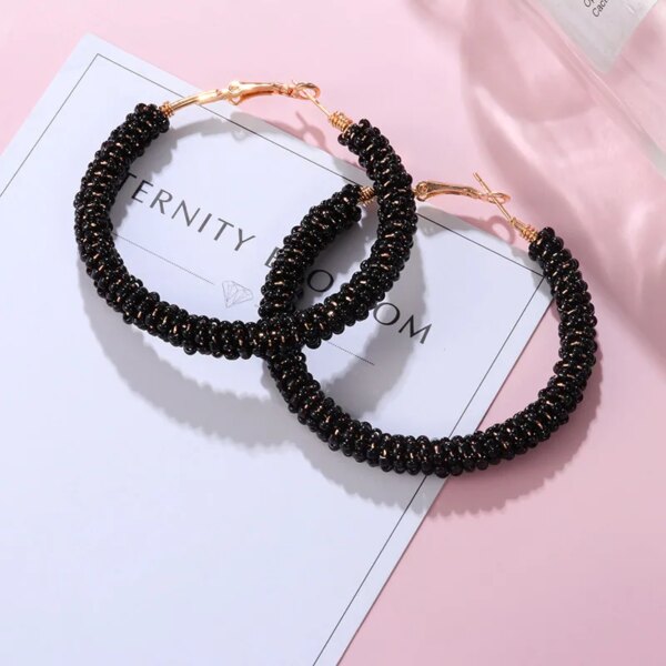 30123-d2273e.jpg boucle d'oreille femme de déclaration coréenne pour femmes, noir mignon arcylique géométrique Dangle pendants