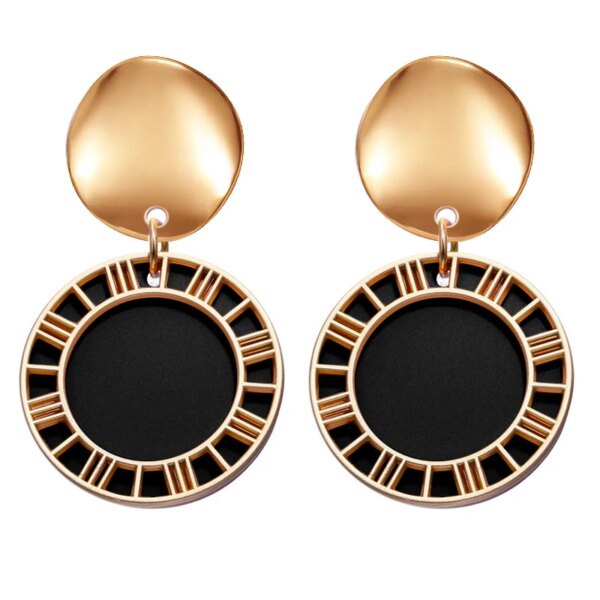 boucle d'oreille femme rondes de déclaration coréenne pour femmes, boucles d'oreilles pendantes en peluche de coquille