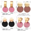 boucle d'oreille femme rondes de déclaration coréenne pour femmes, boucles d'oreilles pendantes en peluche de coquille