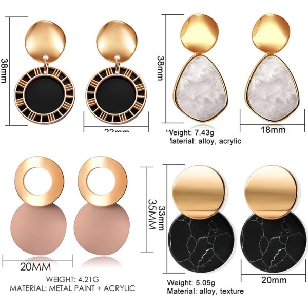 boucle d'oreille femme rondes de déclaration coréenne pour femmes, boucles d'oreilles pendantes en peluche de coquille
