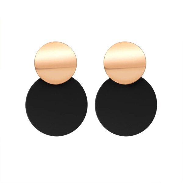 boucle d'oreille femme rondes de déclaration coréenne pour femmes, boucles d'oreilles pendantes en peluche de coquille