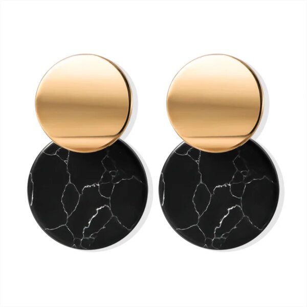 boucle d'oreille femme rondes de déclaration coréenne pour femmes, boucles d'oreilles pendantes en peluche de coquille