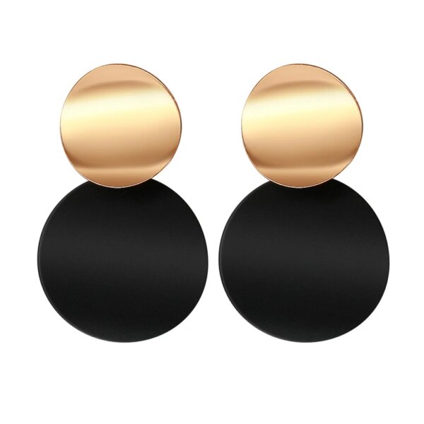 boucle d'oreille femme rondes de déclaration coréenne pour femmes, boucles d'oreilles pendantes en peluche de coquille