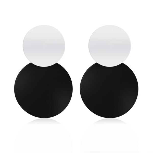 boucle d'oreille femme rondes de déclaration coréenne pour femmes, boucles d'oreilles pendantes en peluche de coquille