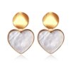 30241-ffd095.jpg boucle d'oreille femme rondes de déclaration coréenne pour femmes, boucles d'oreilles pendantes en peluche de coquille