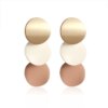 boucle d'oreille femme rondes de déclaration coréenne pour femmes, boucles d'oreilles pendantes en peluche de coquille
