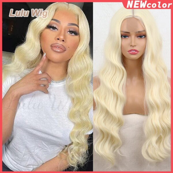 Perruque synthétique longue lisse rouge vin avec frange