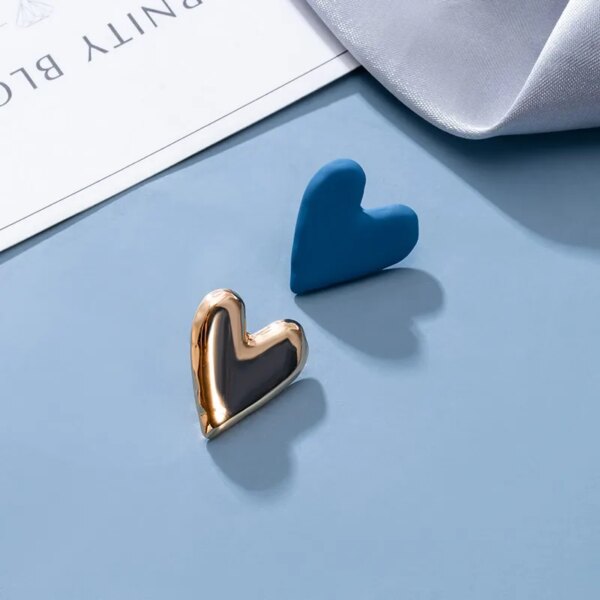 boucle d'oreille femme Géométriques pour Femme, Bleues et en Acrylique, Nouvelle Collection Coréenne