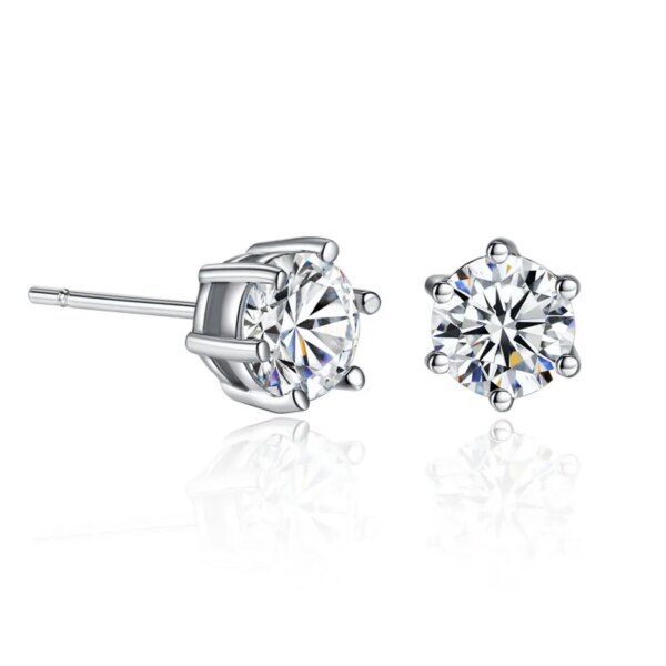 boucle d'oreille femme coréennes mignonnes, amour, coeur, Bling, Zircon, pierre, or Rose