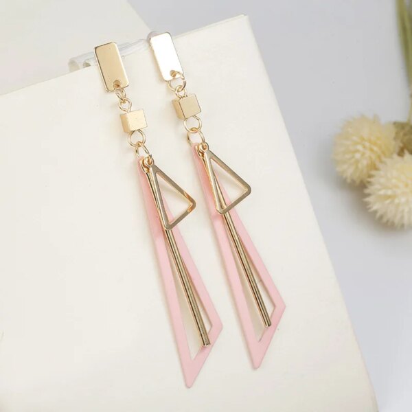 boucle d'oreille femme géométriques en acrylique pour femmes, coréen, rose, mignon, romantique, fleur ronde