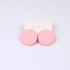 boucle d'oreille femme géométriques en acrylique pour femmes, coréen, rose, mignon, romantique, fleur ronde