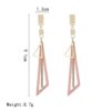 boucle d'oreille femme géométriques en acrylique pour femmes, coréen, rose, mignon, romantique, fleur ronde