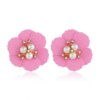 30494-38f4e8.jpg boucle d'oreille femme géométriques en acrylique pour femmes, coréen, rose, mignon, romantique, fleur ronde