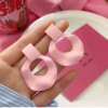 30512-e6c12a.jpg boucle d'oreille femme géométriques en acrylique pour femmes, coréen, rose, mignon, romantique, fleur ronde