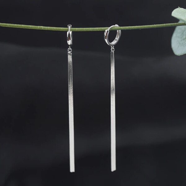 boucle d'oreille femme longues en acier inoxydable couleur or pour femmes, boucles d'oreilles coréennes simples géométriques unique