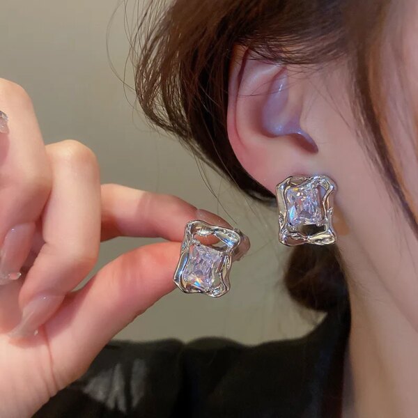 boucle d'oreille femme longues imitation perle pour femme, lune, étoile, fleur, strass