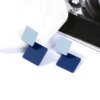 boucle d'oreille femme géométriques bleues pour femmes, style bohème, fleur