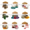 boucle d'oreille femme – lot de 3 paires de boucles d'oreilles Vintage à franges pour femmes