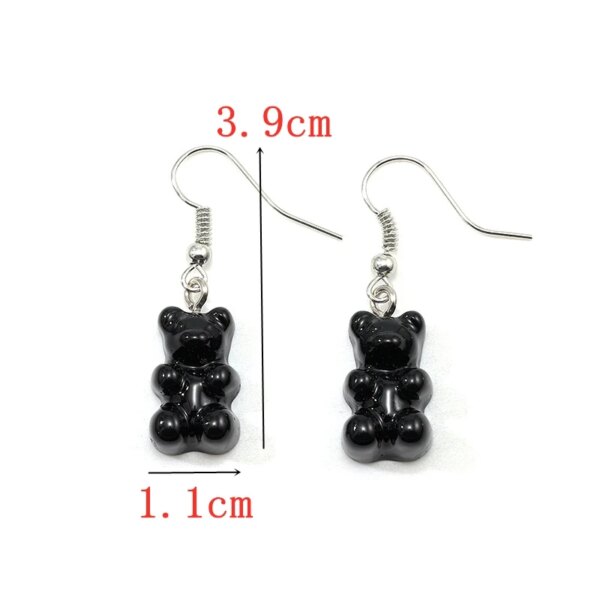 boucle d'oreille femme en forme de fleur pour femmes, bijoux de fête, de couleur noire, à géométrie ronde
