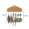 boucle d'oreille femme – lot de 3 paires de boucles d'oreilles Vintage à franges pour femmes