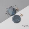 boucle d'oreille femme géométriques bleues pour femmes, style bohème, fleur