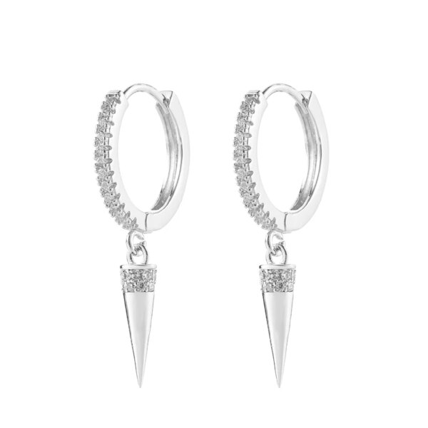 boucle d'oreille femme en Zircon pour hommes et femmes, pendentif étoile et lune