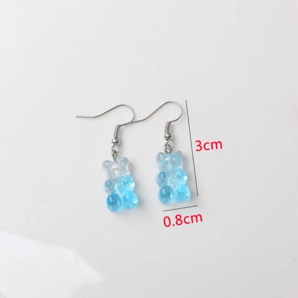 boucle d'oreille femme géométriques bleues pour femmes, style bohème, fleur