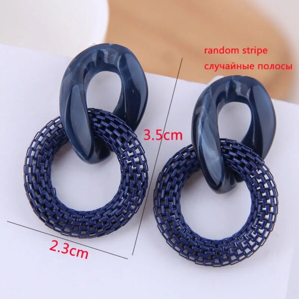 30754-b10870.jpg boucle d'oreille femme géométriques bleues pour femmes, style bohème, fleur